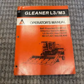 1344254 M & Used Operators Manual For Allis Chalmers Gleaner L3 / M3