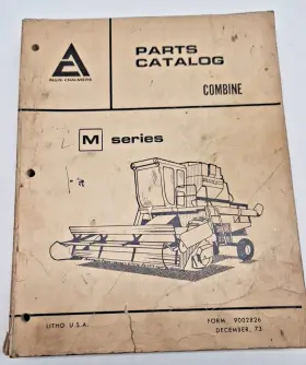 9002826 M & Used Allis Chalmers Series Combine Parts Catalog