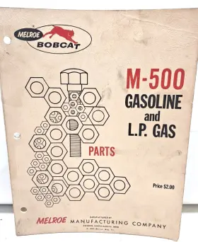 Tm-8002 M & M-500 Used Parts Catalog For Bobcat Loader Gasoline And Lp Gas