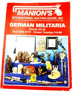 5-18-1995 Manions German Militaria Vol. 23-3a 4-9 1996 Catalog