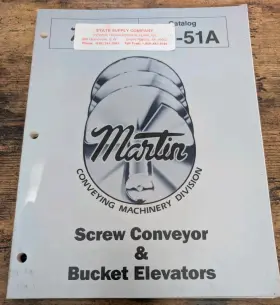 Martin Conveying Machinery Division Sc51a Catalog Screw Conveyor&bucket Elevator