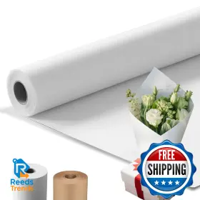 Maxtbee B0fq5s481s 48 Inch 2400 Thickened White Wrapping Paper Roll 200ft Bulletin Board Arts Crafts