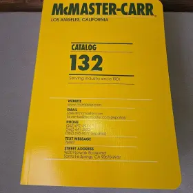 4504 Mcmaster-carr Catalog #132. Pages. Atlanta Georgia 2026 New