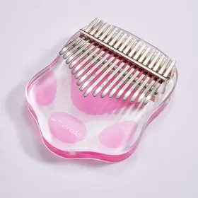 Meraki 656750154953 Kalimba 17 Keys Thumb Piano Clear Transparent Acrylic Finger Inch