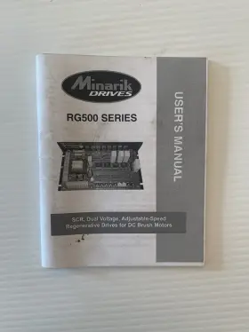 Rg500 Minarik User Manual