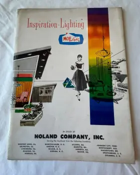 M-162 Moe Lights Rare Vintage Lighting Catalog 1955 Mcm Decor