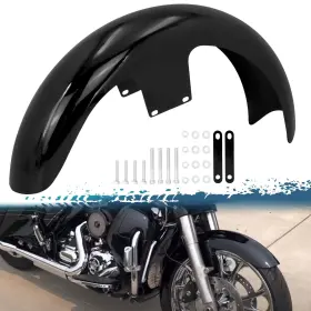 Motosikleta 500702640102 21 Inch Front Fender Vivid Black Motorcycle Wrap Mudguard For Bagger Models F