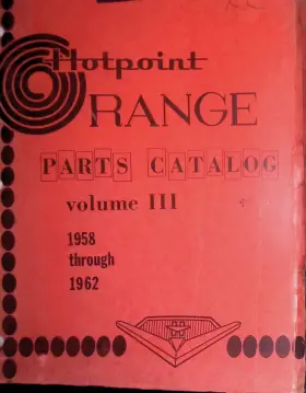 38-3002 Nan Hotpoint Range Parts Catalog Vol. Iii - Rl Rm Rn Rp Rr Ru 1963 Ge Chicago