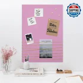 B0c69mj147 Navaris 20 Inch X28 Velvet Fabric Memo Bulletin Board For Wall - Memory Pin