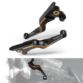 42859-06b Nicecnc 42859-06b/36700249 Orange Hand Levers Brake Clutch Rod Compatible With Harley Road King Classic