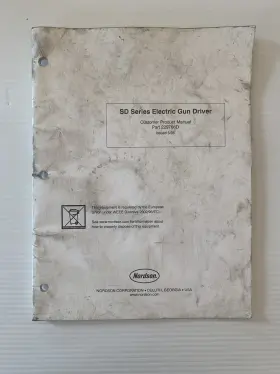 229766d Nordson Sd Electric Gun Driver Product Manual