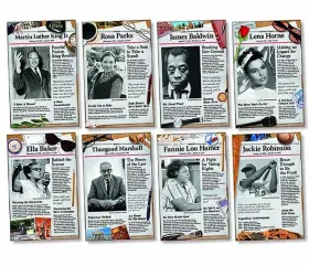 B00i0cshc8 North Star Teacher Resources Civil Rights Pioneers Bulletin Board Set 8 11 Inch X17 Posters