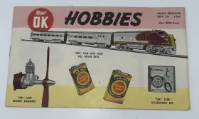 9-56-1 O.k. Ok Hobbies 1956 Catalog Ho Train Sets Car Kits Cub Model Engines Streamliners