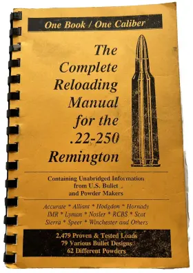 22-250 One Book/one Caliber By Loadbooks .22-250 2004 Remington Complete Reloading Manual 2479 Loads
