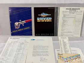 Art-882 Paasche Airbrush Vintage 1986 Badger And 1987 Dealer Catalogs