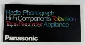 Ab-183 Panasonic Catalog Radio Phonograph Tape Recorder 1970s Matsushita 95 Page
