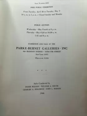 Parke-bernet Collection-1966 Catalog The Newberry Library/ Everett Graff #2