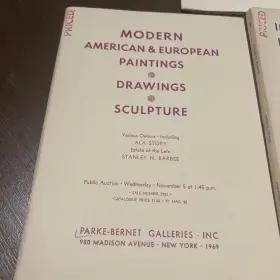 2908 Parke Bernet Galleries Set Of 3 - Art Catalogue 1960 S Stanley Barbee Modern Paintings #3