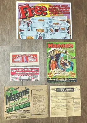 No.66-2nd Perry G. Mason 1926 Co. Catalog Edition Org Envelope Ads And Poster Mint