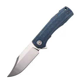 Pfp03 Petrified Fish 972635218133 Victor 3.58 Inch K110 Satin Blade 140g Micarta Handel Flippe