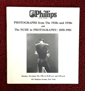1850-1981 Phillips Photographs From The 1920s And 1930s / Nude In Photography