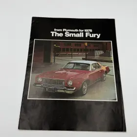 Plymouth 81-005-0002 1975 Fury Small Original Car Sales Brochure Catalog Booklet