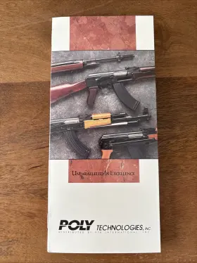 Poly Technologies Inc Ak47 Original Chinese Sks Catalog Mini Brochure Scarce / Rare