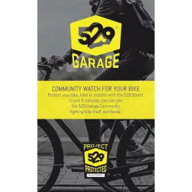 Project 529 Garage 783325717418 Shield Bicycle Registration Kit 5x 4/pack
