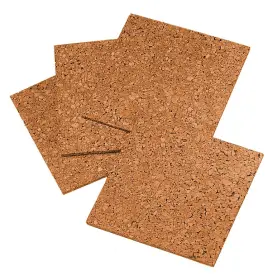 B0f9qvz7yh Quartet Cork Tiles 12x12x3/16 Natural Bulletin Board Panels - 24 Pack