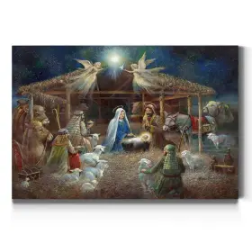 Renditions Gallery 040835756116 Canvas Wall Art Paintings And Prints Serene Christmas Sermon