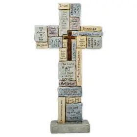 46420 Roman Giftware Inc. Inspirational Crosswords Collection 12.5 Inch H Crossword T