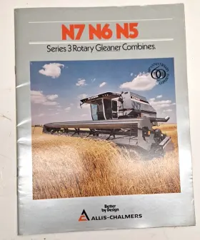 873-8301 Rotary Used Brochures For Allis Chalmers N7 N6 N5 Gleaner Combines Aed