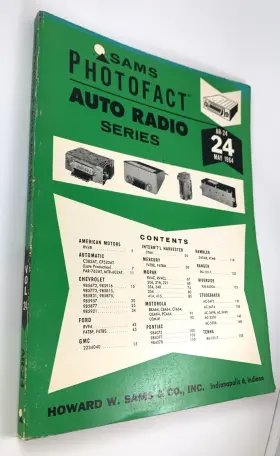 Ar-24 Sams Photofact Auto Radio Series May 1964 Pb Used #2