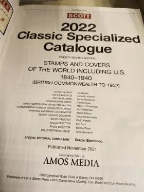 1840-1940 Scott 2022 Specialized Catalog Ex Library Like New #3