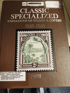 1840-1940 Scott 2022 Specialized Catalog Ex Library Like New