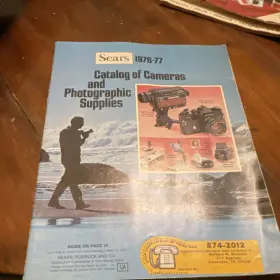 F7345 Sears 1976-77 Illustrated Catalog Of Cameras And Photographic Supplies Booklet