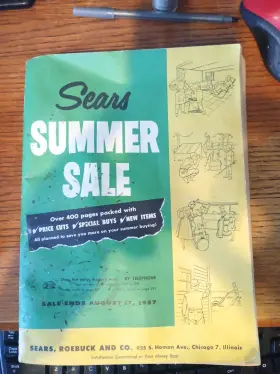 Vv-b6 Sears Vintage 1957 Summer Sale Catalog
