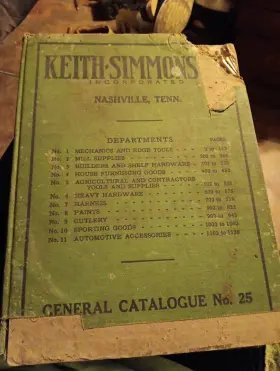 1925 Simmons 3425 Antique Keith Hardware Company Catalog Nashville Tennessee Farm
