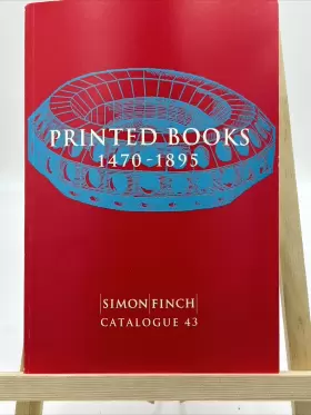 1470-1985 Simon Finch Catalog Printed Books