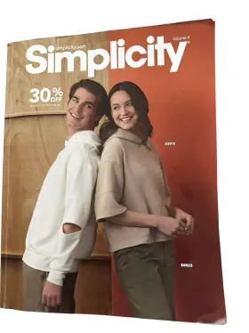 Simplicity 039363855125 Sewing Pattern Counter Catalog 2024 Volume 4 - Vintage Fashion Book