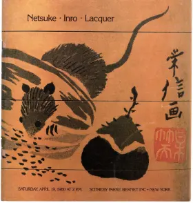 Sale4362 Sotheby 4362 Parke Bernet April 19 1980 Auction Catalog Netsuke Inro Lacquer