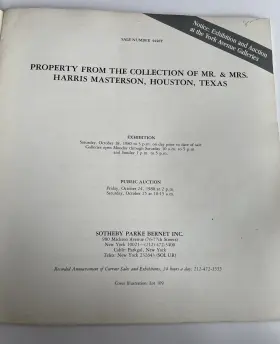 4448y Sotheby S Auction Catalog Collection Harris Masterson Ny Oct 1980 Art #3