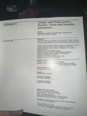 5089 Sotheby S Antique And Period Jewelry Watches Clocks Scientific Instruments 10/83 #2