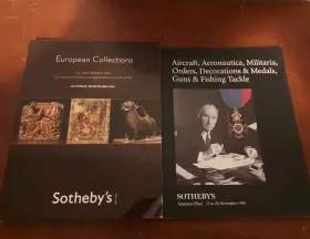 2-catalog Sothebys Lot-european Collections Aircraft Aeronautica Militaria Etc