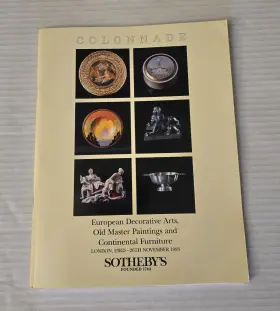 23rd-26th Sothebys Colonnade European Decorative Arts Paintings Furniture London 1993