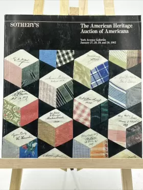 Sothebys 27-30 Catalog January 1982. Americana With Prices Realized