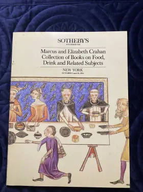5222 Sothebys Marcus Elizabeth Crahan Food And Drink October 9th 10th 1984 Catalog