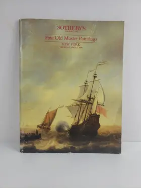 5441 Sothebys Catalog 1986 Inch Fine Old Master Paintings New York April 17
