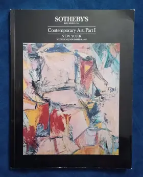 5924 Sothebys Contemporary Art Catalog Part I Ny Nov 1989 Rothko Warhol Bacon