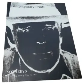 6988 Sothebys Auction Catalog Ny - Contemporary Prints May 17 1997 #6988